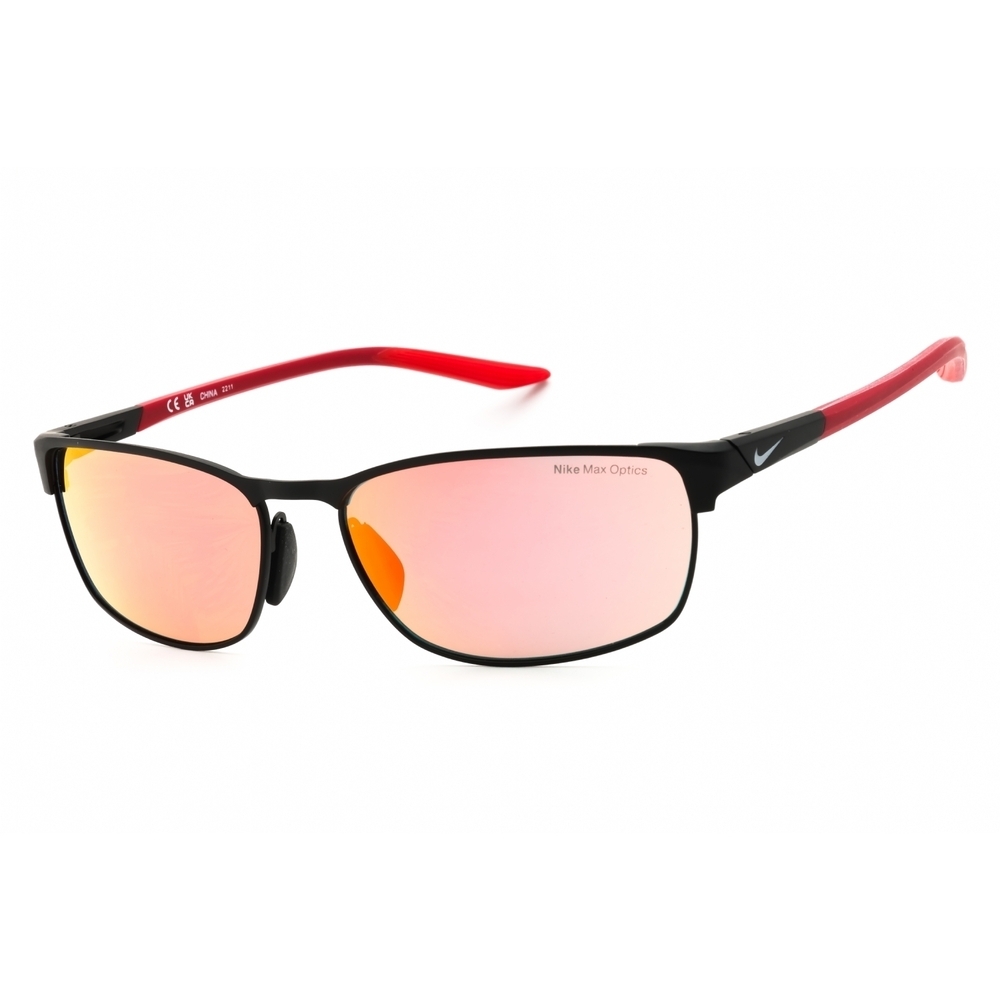 NWT Nike MODERN METAL M DZ7366 Black Rectangle Sunglasses